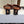 CD Bloom Mules 4.5CM Brown Leather Flowers Bee Accent 966854