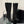 CP Dagger Heel Knee-High Boots 12cm Black Suede