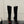CP Dagger Heel Knee-High Boots 12cm Black Suede