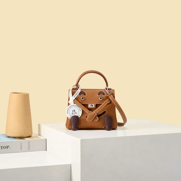 HM Kelly Doll 16cm Brown Swift Leather