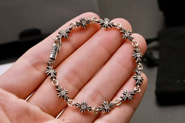 Chrome Hearts Silver Tiny E CH Plus Bracelet