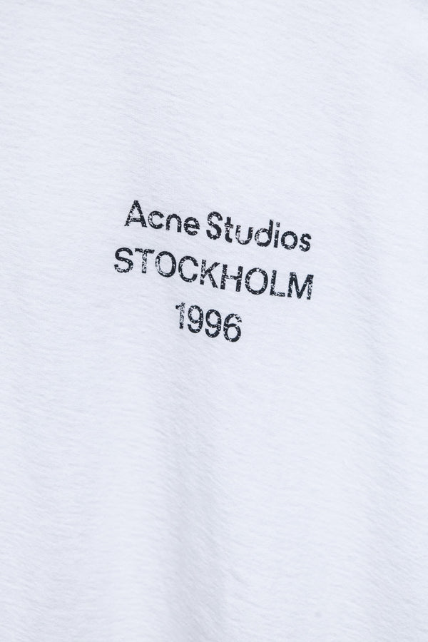 Acne Stockholm 1996 Long-Sleeved T-Shirt White Cotton