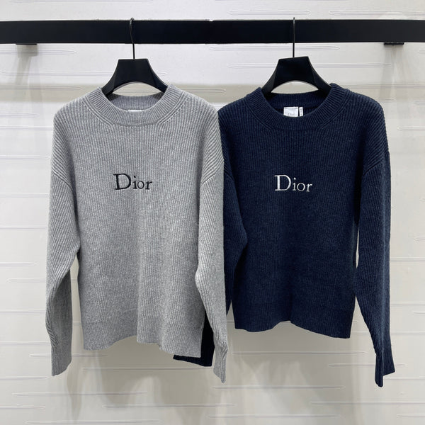 CD Signature Ribbed Sweater Wool