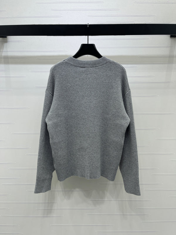 CD Signature Ribbed Sweater Wool