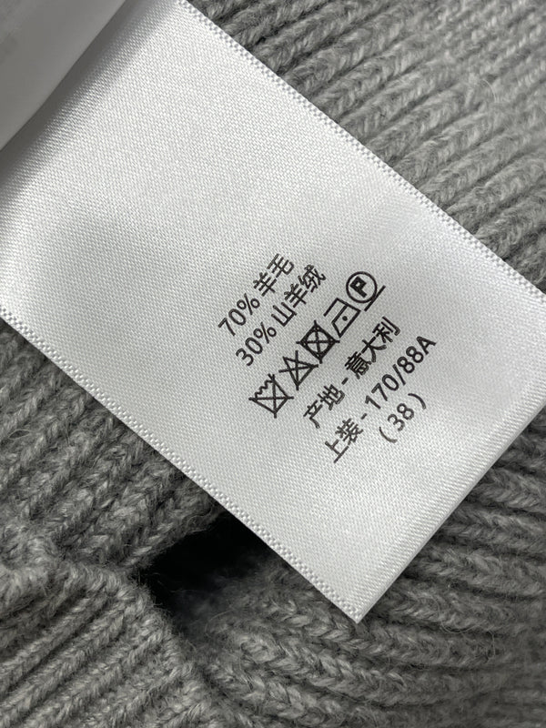 CD Signature Ribbed Sweater Wool