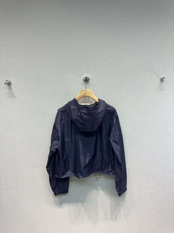 Miu Blouson Set Navy Blue Technical Fabric
