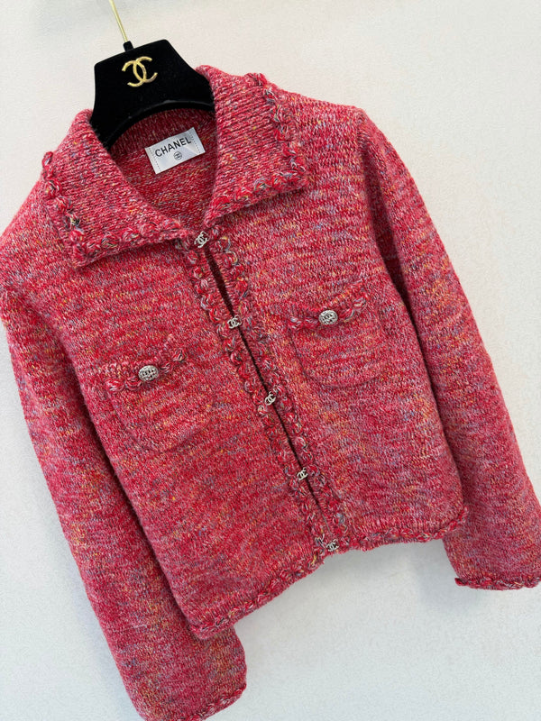 CC 26s Rhinestone Button Short Cardigan Jacket Wool 426209