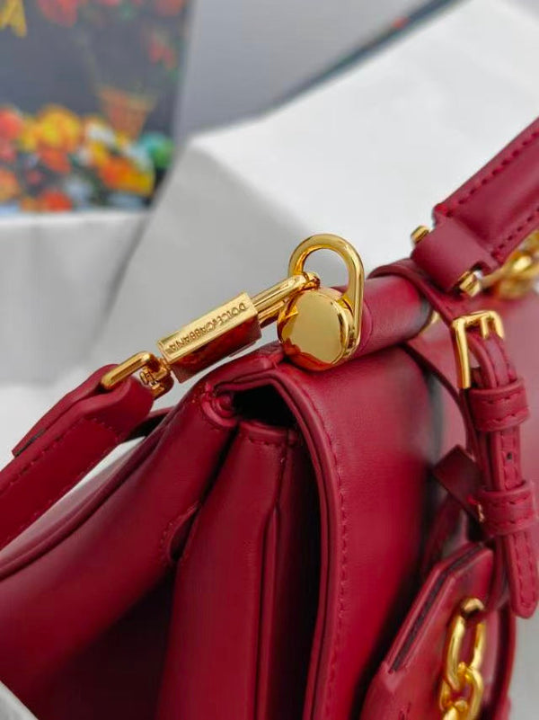 DB My Sicily Bag 21cm Red Calfskin