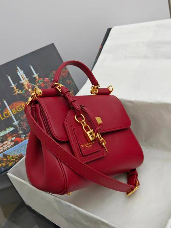 DB My Sicily Bag 21cm Red Calfskin