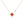 STAR NECKLACE PINK GOLD 1 DIAMOND