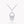 BUTTERFLY CHANDELIER CLASSIC SILVER DIAMOND NECKLACE