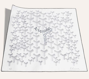 Goyard Pre-owned White Silk 90 Scarf