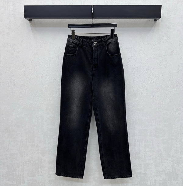 Chanel 2026 Jeans With Silver Buckle
