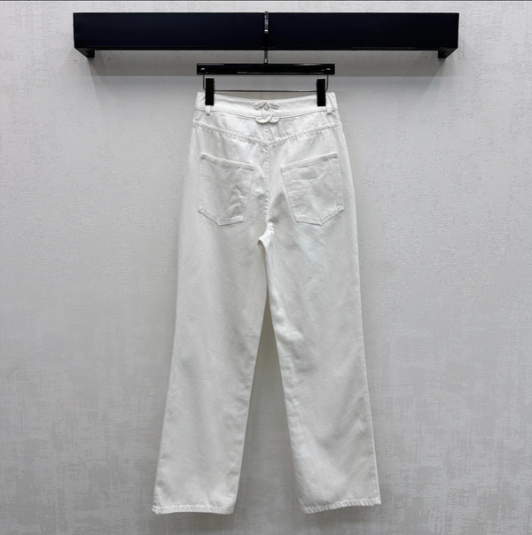 Chanel 2026 Jeans With Silver Buckle