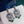 GRA FLOWER SILVER GREEN DIAMOND DROP EARRINGS