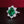 GRA SILVER GREEN DIAMOND RING