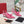 Rockstud Bow Slingback Pink Calfskin With Matching Studs