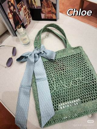 Chloe Summer Banana Bag 33cm Summery Raffia