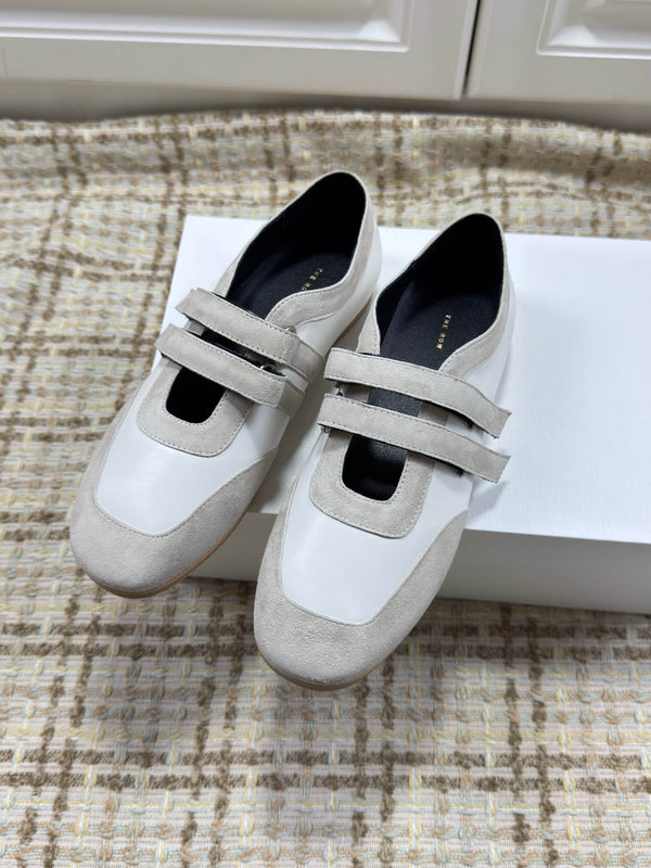 The Row 2025 Ballet Flat Sheepskin Suede 560619