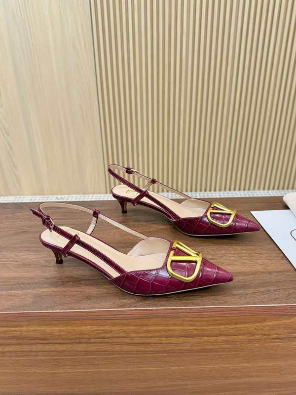 Valentino Five-Colors Open-back Slingback 40 in Cow Patent