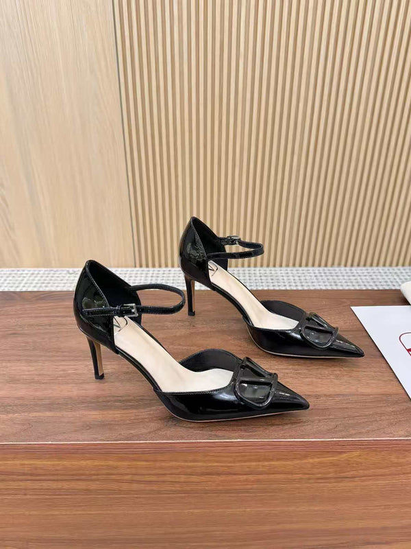 Valentino Seven-Color Open-Back Slingback 75 in Cow Patent