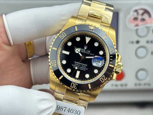 Rolex Submariner Date Gold Case Black Ceramic Dial
