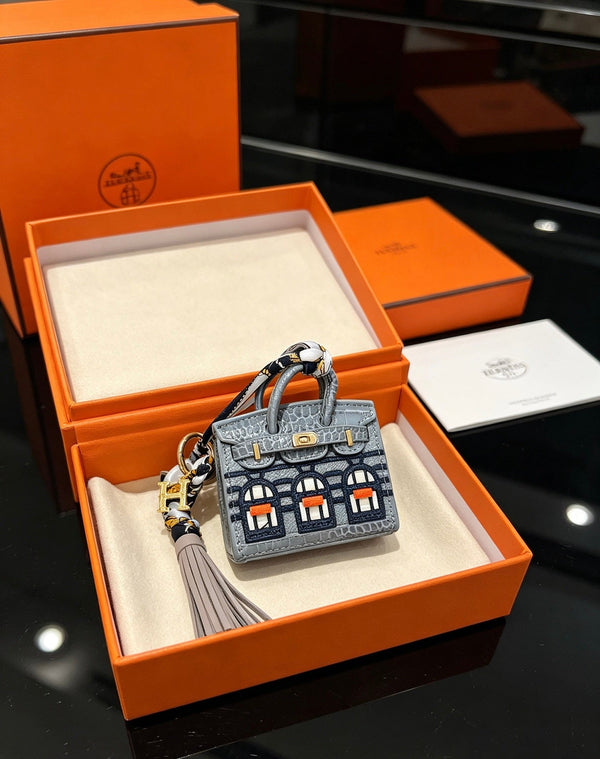 HM Mini Birkin 20 Faubourg Bag Charm