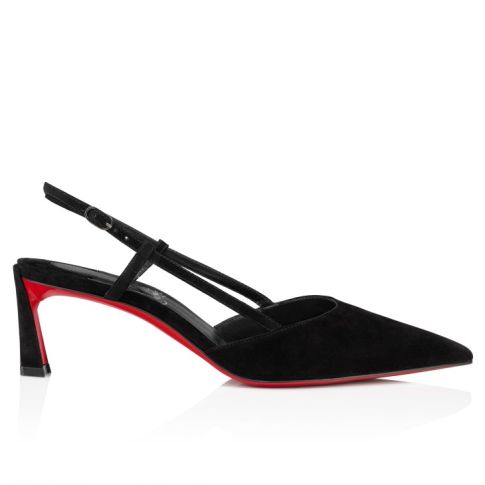CL Condoroline 55 Mm Sling Back Pumps Veau Velours Black
