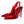 CL Hot Chick Sling Pumps 100mm Patent Calf Leather Red