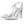 CL Jenlove Pumps 100mm Manoir Laminated Leather Silver