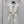 LV 25 Pleated Trendy Square Vest Dress White Blue Poliester