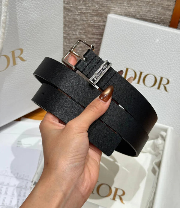 CD 2026 Night Code Belt 25mm Smooth Cowhide Leather
