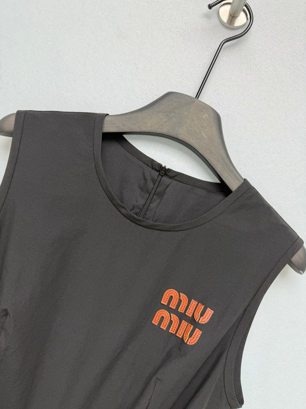 Miu 2026 Dress Black Cotton 643289