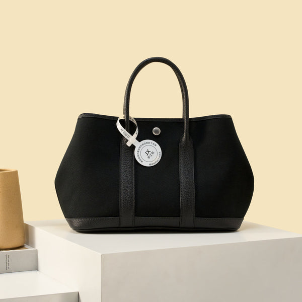 High-end Hermes 2026 Garden Party 23cm Bag Dutch Leather Canvas