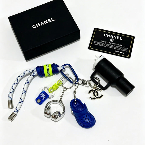 CC Bag Charm With Clog-shaped
