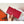 HM Red Epsom Bearn 17,5 Gusset Wallet