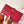 HM Red Epsom Bearn 17,5 Gusset Wallet