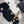 CC Hat Scarf Gloves Set Knit Black Logo 475104