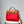 Herbag 31 Toile Red Canvas Gold Cowhide Leather