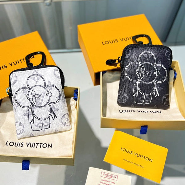 LV Sunflower Key Pouch & Coin Purse Charm