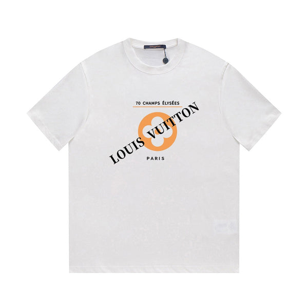 Louis Vuitton Classic Logo & Letter T-Shirt in Cotton