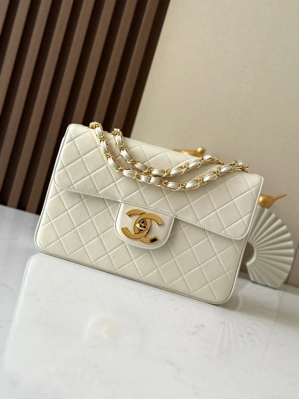 CC 2026 Classic Flap Bag 30cm Lambskin Gold Hardware