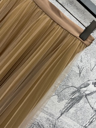 CD 25 Pleated Gauze Skirt cotton Polyester