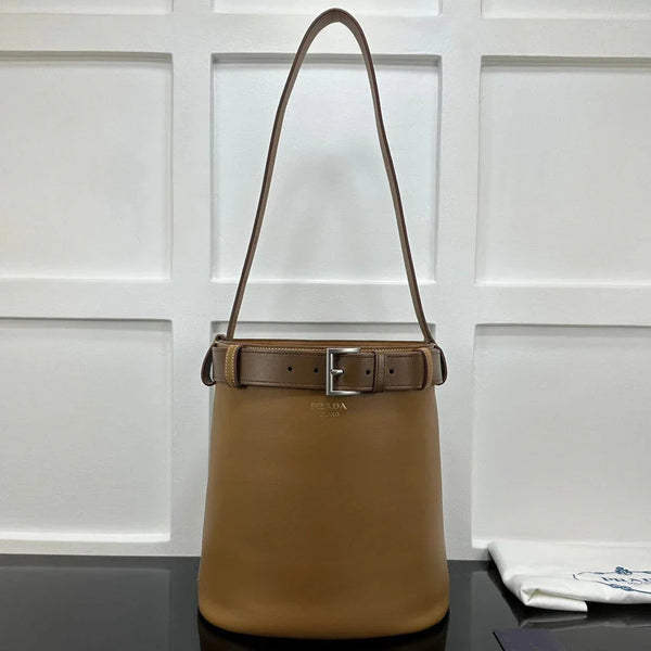 Prad 2026 Medium Bucket Bag 29cm Calfskin