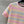 Fendi 25 Knitted Short-sleeved Top Green Pink Wool Cotton