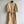 LV Modern Long Skirt White Light Brown Cotton