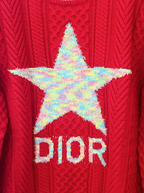 Dior 2025 Star-design Long-sleeve Sweater Wool Cashmere