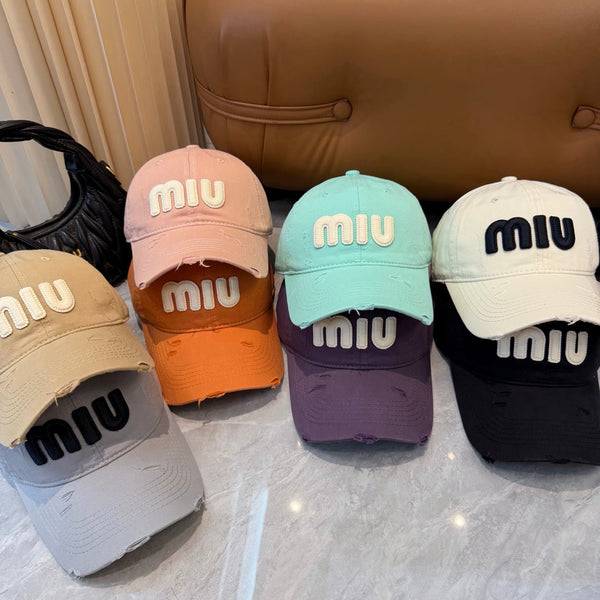 Miu Logo Hat Cotton 401100