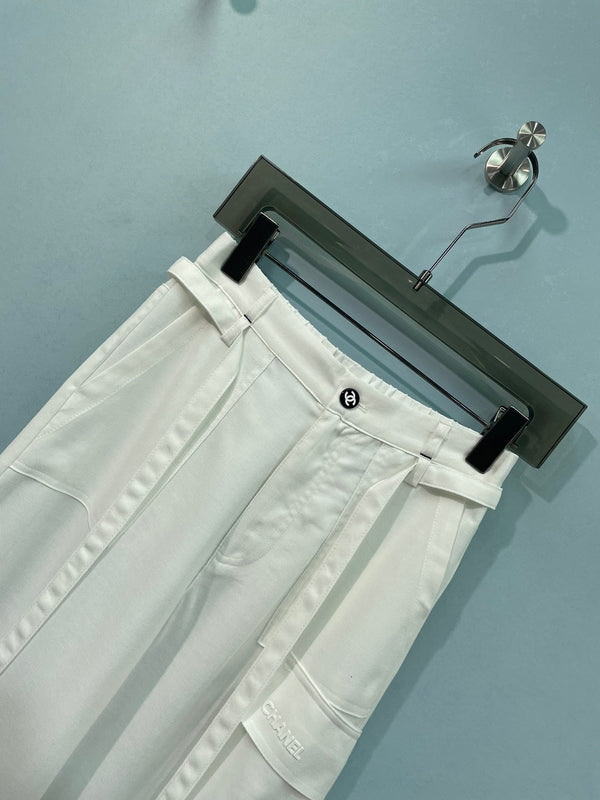 Chanel Wide-leg Trousers in Polyester