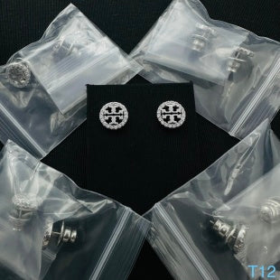 Tory Burch Miller Pave Stud Earrings